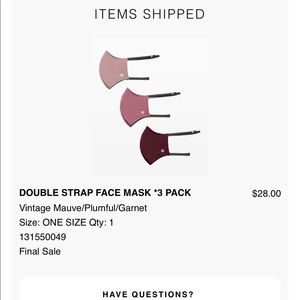 lulu lemon athletic face masks